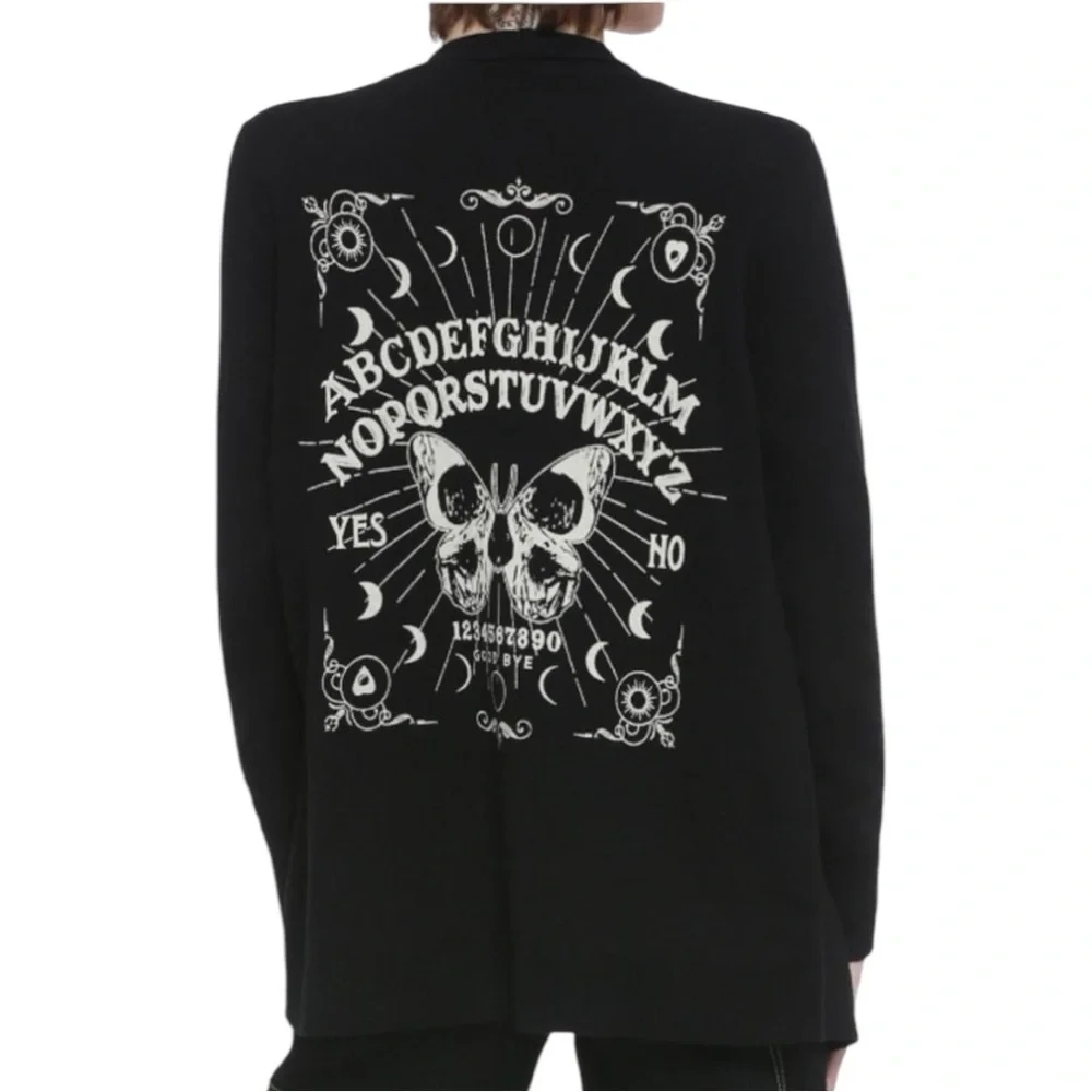 Hot Topic Spirit Board Open Cardigan Size Medium - Picture 1 of 5